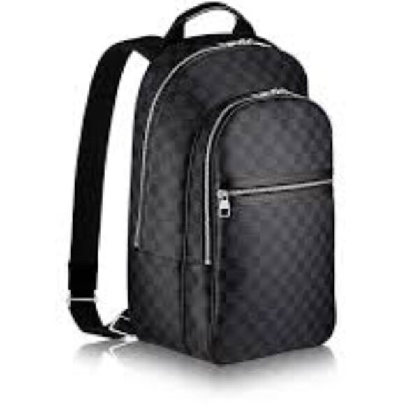 LOUIS VUITTON MICHAEL DAMIER GRAPHITE BLACK BACKPACK - Picture 1 of 9
